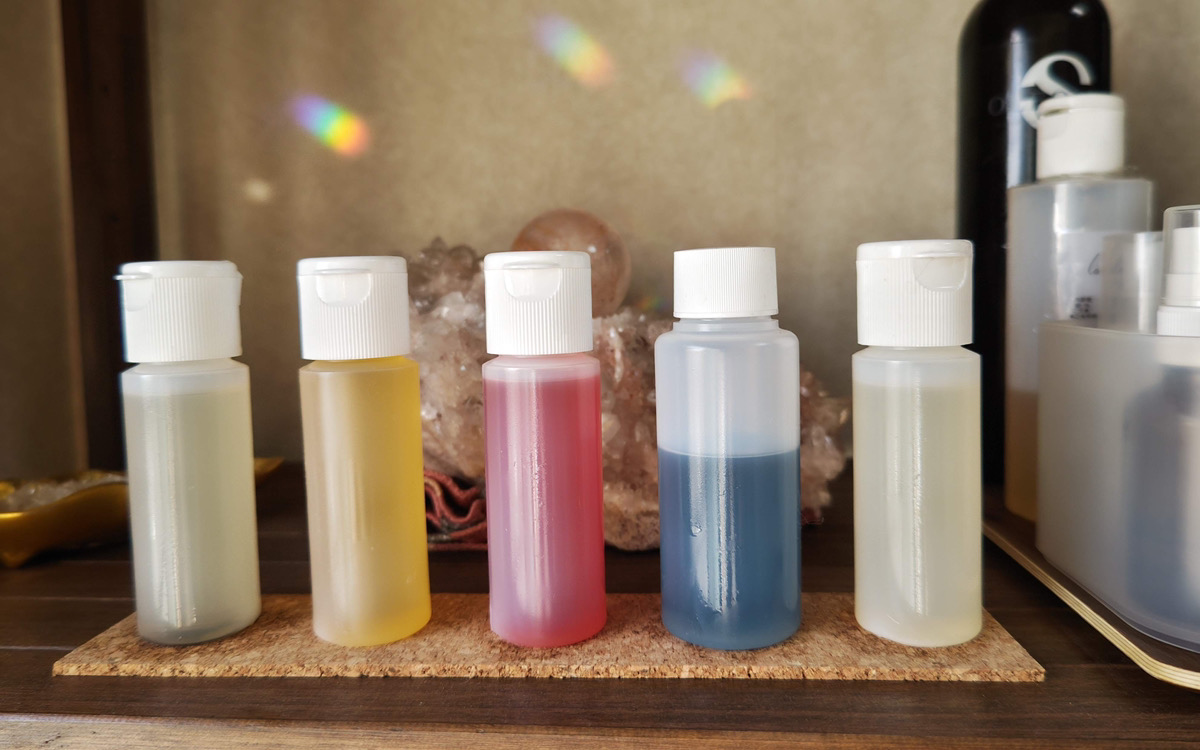 04：カラーオイル塗布